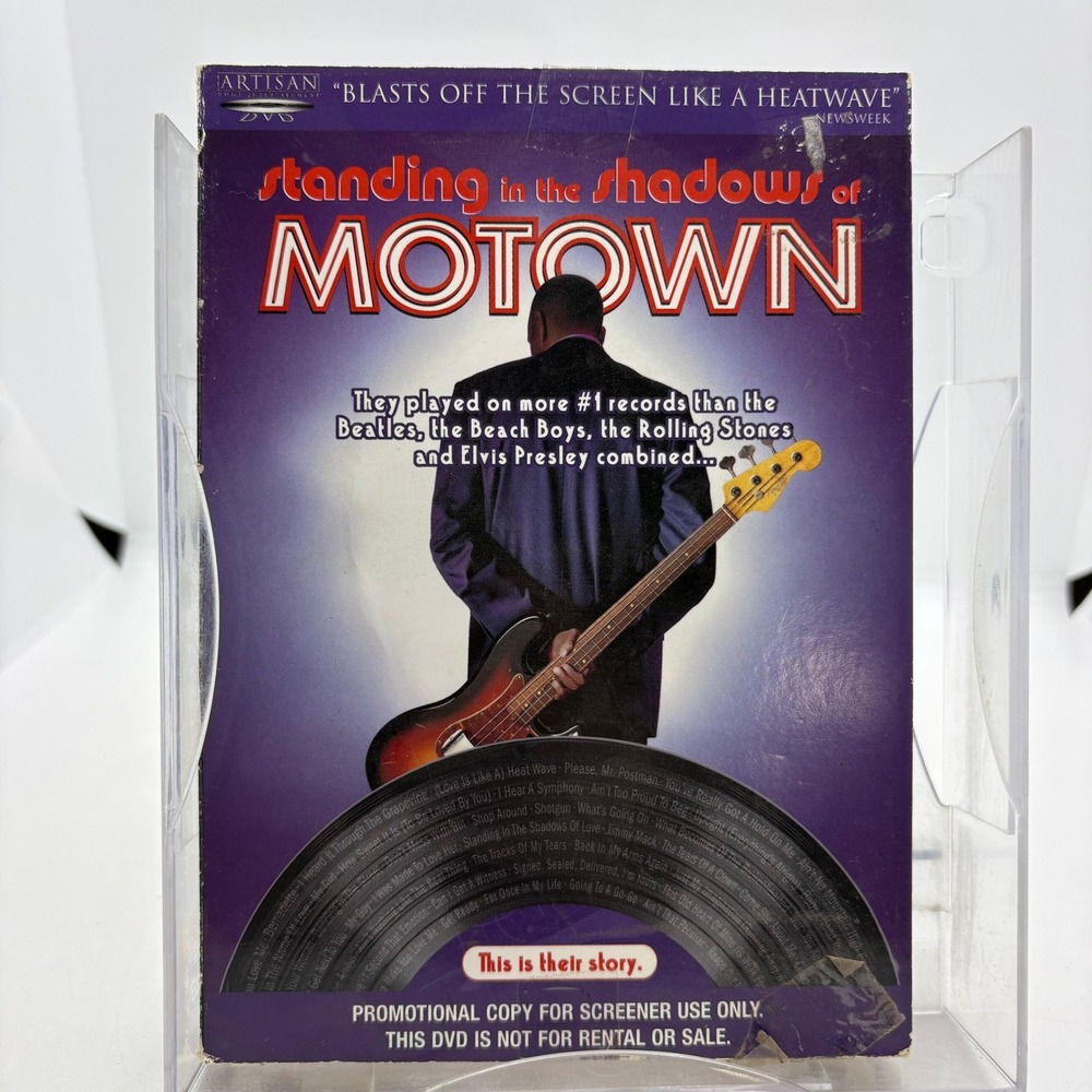 Standing in the Shadows of Motown DVD 2002 Promotional Screener Funk Brothers